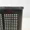 Italian Modern Square Black Metal and Plastic Baskets from Neolt, 1980s, Set of 2 8