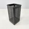 Italian Modern Square Black Metal and Plastic Baskets from Neolt, 1980s, Set of 2 4