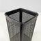 Italian Modern Square Black Metal and Plastic Baskets from Neolt, 1980s, Set of 2 6