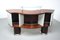 Bar and Serving Cabinet and Stools in Rosewood and Glass, Italy, 1960s, Set of 6 9