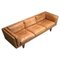 Three-Seat V11 Sofa in Cognac Leather from Illum Wikkelsø, Denmark, 1960s 1