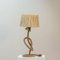 Large Rope Table Lamp from Audoux & Minet,1960s 1