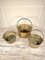 English Brass Confit Pots, 1910s, Set of 3 1