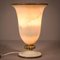 Vintage Lampe aus Alabaster und Bronze 6