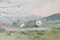 Paesaggio di alberi e montagne, anni '20, Olio su tela, Immagine 3