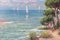 Tubau, Sailing Boats Landscape, Oil on Board 4