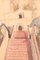 Chiesa e scalinata, Disegno a pastello su carta, Immagine 3