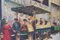 British Street Scene of Market Day on Portobello Road, Oil on Canvas 3