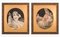 Porträts, geprägte Collagen, 1890er, 2er Set 1