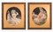 Portraits, Collages en relief, 1890s, Set de 2 1