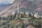 Vicente Gomez Fuste, Village et Montagnes Post Impressionnistes, Huile sur Toile 3