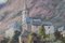 Vicente Gomez Fuste, Villaggio e montagne post impressionisti, Olio su tela, Immagine 4