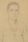 Estudio de un hombre joven, dibujo a lápiz, años 20, Imagen 4