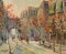 Impressionistischer Künstler, Herbstliches Stadtbild, Öl auf Leinwand 2