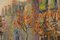 Impressionistischer Künstler, Herbstliches Stadtbild, Öl auf Leinwand 6