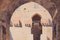 Escena árabe, Acuarela sobre papel, siglo XX, Imagen 7