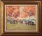 Escena del mercado de otoño, años 90, óleo sobre lienzo, Imagen 1