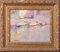 Post Impressionist Artist, Fishing Boats, Oil on Board 1