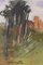 Post-Impressionist Artist, Landscape with Village, Oil on Board 4