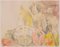 Aquarelle d'Après James Ensor, Figures Symbolistes, 1960s 2