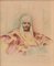 Ritratto di un possibile principe arabo, anni '60, acquerello, Immagine 2