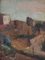 Artista posimpresionista, paisaje de aldea, óleo sobre tabla, Imagen 2