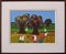 Naive Artist, Landscape with Workers, Oil on Board, Image 1