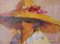 Dama con cuffia, fine XX secolo, olio su tela, Immagine 2