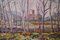 Post Impressionist Artist, Landscape, Oil on Board, Image 3
