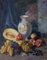 Fruits exotiques méditerranéens et vase, huile sur toile, encadré 2