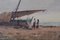 Beach Scene with Mediterranean Fishing Boat, Oil on Board 3