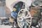 Pere Ros, Croquis impressionniste de l'homme et de sa charrette, aquarelle 3