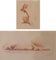 Jean Auguste Vyboud, Nude Life Studies, Etchings, Set of 2, Image 1