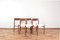 Mid-Century Danish Teak & Wool Dining Chairs Model 75 by N. O. Møller for J.L. Møllers, 1960s, Set of 4, Image 1
