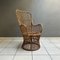 Vintage Italian Armchair in Wicker, 1950s 1