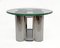 Mid-Century Modern Italian Steel and Glass Round Coffee Table, 1970s, Image 2