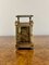 Horloge Carrosse Victorienne Antique en Laiton, 1880s 6