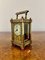 Antique French Victorian Ornate Brass Carriage Clock, 1880s, Image 2