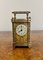 Antique French Victorian Ornate Brass Carriage Clock, 1880s 4