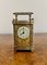 Antique French Victorian Ornate Brass Carriage Clock, 1880s, Image 4