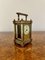 Horloge Carrosse Victorienne Antique en Laiton, 1880s 3