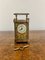 Horloge Carrosse Victorienne Antique en Laiton, 1880s 1