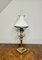 Lampada da tavolo vittoriana antica in ottone e vetro molato, metà XIX secolo, Immagine 3