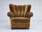 Danish Reclining Chair in Velour, 1960s 1