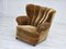 Danish Reclining Chair in Velour, 1960s 16