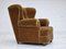 Danish Reclining Chair in Velour, 1960s, Image 7