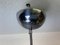 Large Mid-Century Modern Chrome and Textured Glass Globe Hanging Lamp, 1960s 10