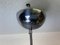 Large Mid-Century Modern Chrome and Textured Glass Globe Hanging Lamp, 1960s, Image 10