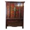 18th Century Chinese Red Lacquered Cabinet 1