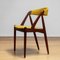 Danish Yellow Ochre Upholstered Dining Chair Model 31 attributed to Kai Kristiansen, 1960s, Image 3